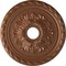 Ekena Millwork Palmetto Ceiling Medallion (Fits Canopies up to 5"), 20 7/8"OD x 3 5/8"ID x 1 5/8"P, Polished Copper CM20PMPOS - alternate 1